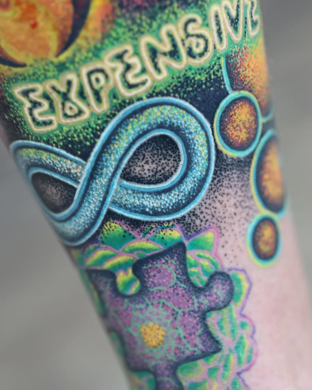 New School tattoo example